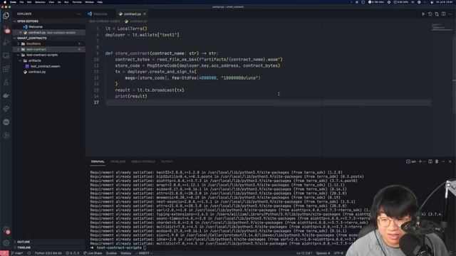 2 - Using Terra Python SDK to interact with smart contracts смотреть онлайн