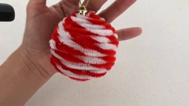 Candy Cane Theme Christmas Decoration | DIY Candy Cane Ornaments using chenille stick смотреть онлайн