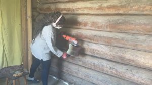 Шлифовальная система DE-TERO® KELO 7 для сруба и бревен