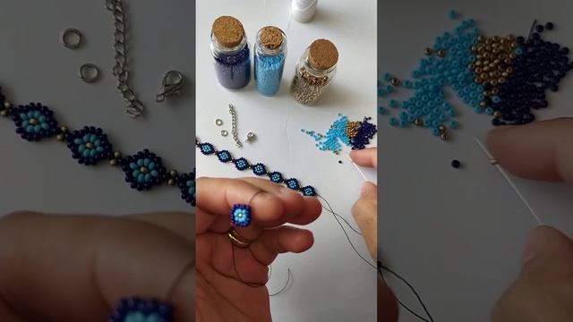 nazar boncuk bileklik nasıl yapılır .how to make bead bracelet?easy? #bileklik seed bead смотреть онлайн