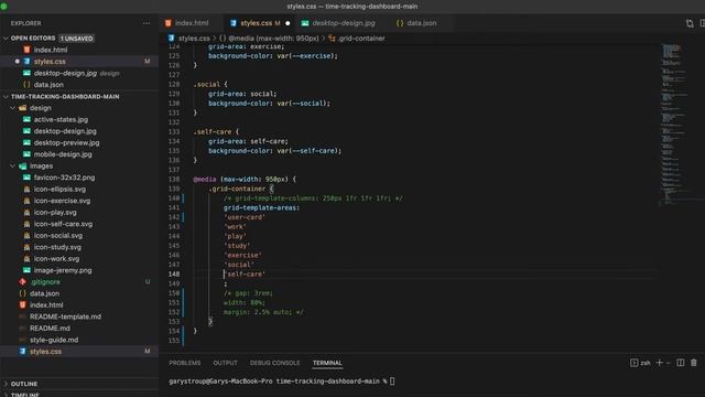 Frontend Mentor Challenge: Time Tracking Dashboard Ep.03 смотреть онлайн