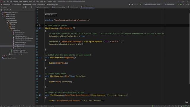 UE4 C++ - Endless Runner from scratch - Episode 3 - Character Creation смотреть онлайн