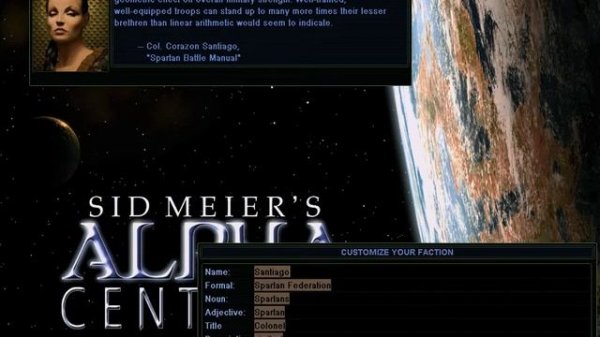 Alpha Centauri 1: Intro, Options, and More
