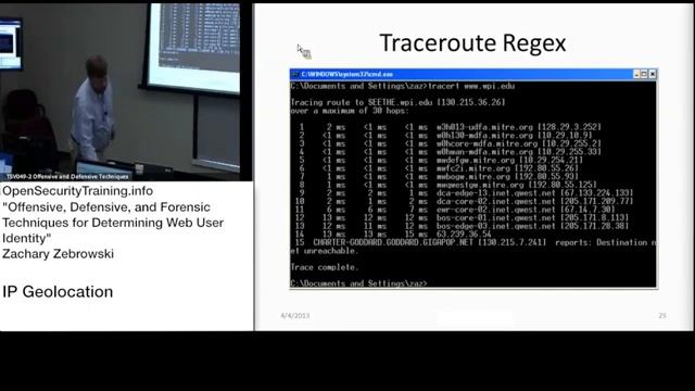 Offensive Defensive and Forensic Techniques for Determining Web User Identity: Part 3 IP Geolocatio смотреть онлайн