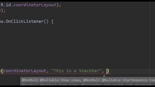 Snackbar + Button + Custom Text Color - Android Studio Tutorial смотреть онлайн