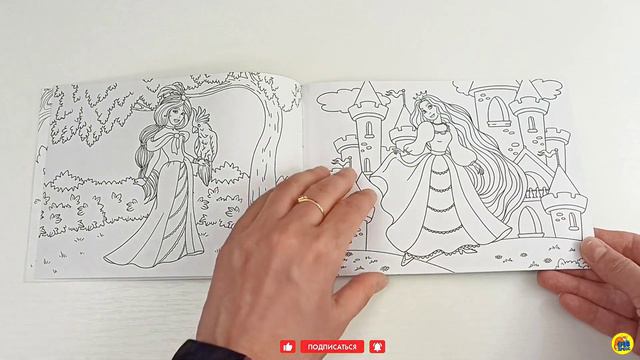 РАСКРАСКА ДЛЯ ДЕВОЧЕК. Формат А5 эконом. альбомные. 16 картинок смотреть онлайн