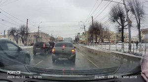 Driving in Ryazan region: Шумашь - Рязань 23/02/2024 (timelapse 4x)