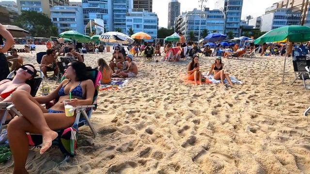 ?? Walking Tour LEBLON BEACH 4K | Brazil Beach Walk ??