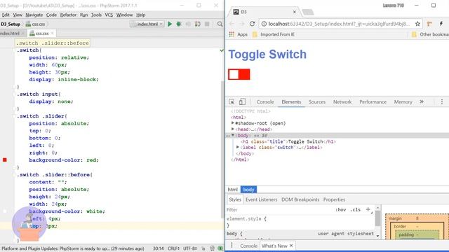 How to create animated toggle switch using HTML and CSS only смотреть онлайн