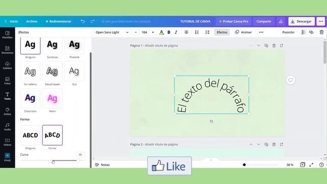 ➰ Cómo CURVAR TEXTOS | Efecto Curvado CANVA 〰➰⭐ смотреть онлайн