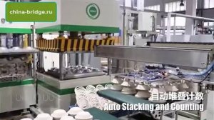 Линия для производства одноразовой посуды из биоразлогаемых материалов