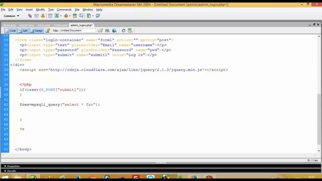 how to make secure admin login page with mysqli смотреть онлайн