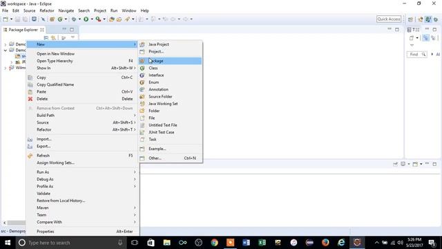 How to Create a Basic Java Project || Package || Class in Eclipse IDE смотреть онлайн