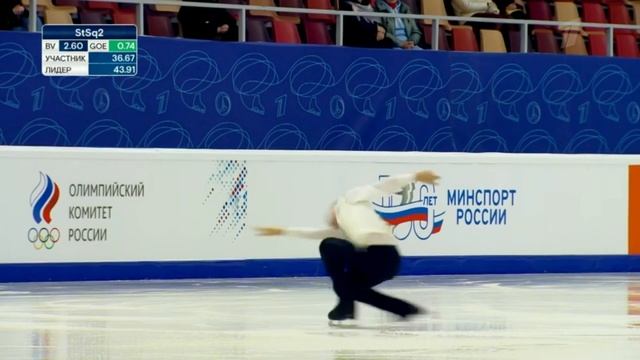 Лев Лазарев. Короткая программа. Юноши. Первенство России по фигурному катанию среди юниоров 2023