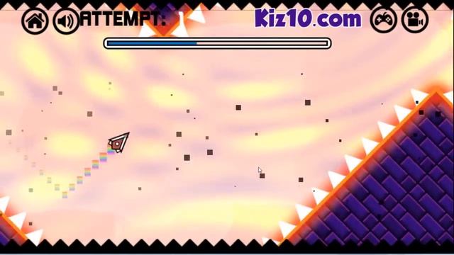 Geometry Neon Dash Subzero - Game Walkthrough Kiz10.com смотреть онлайн