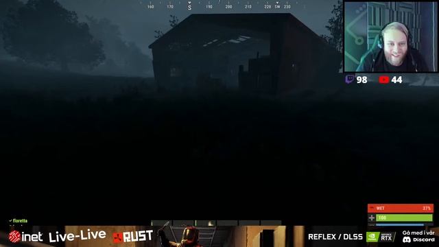 Live-Live #29 | Inet spelar Rust och testar Nvidia reflex смотреть онлайн