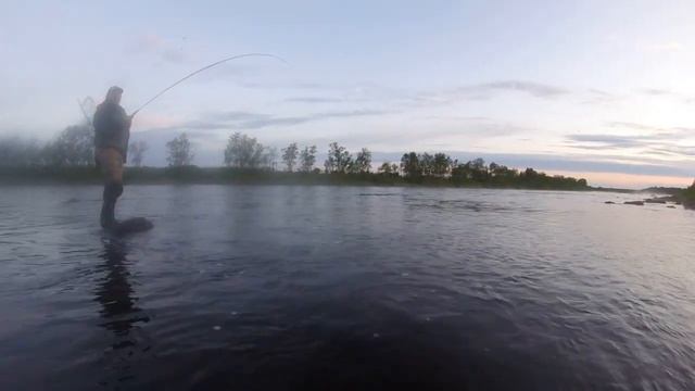 КУМЖА НОЧЬЮ на муху / Trout fishing for a fly