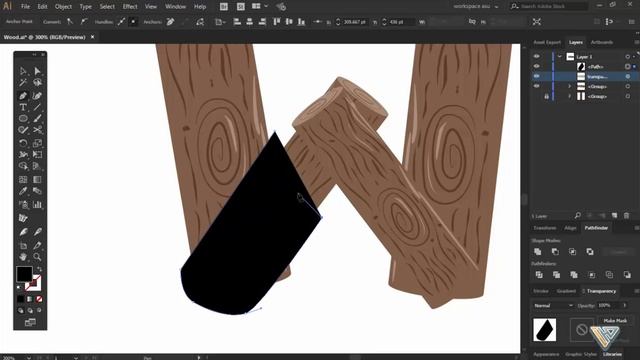 How To Create Wood Text Effect in Adobe Illustrator смотреть онлайн