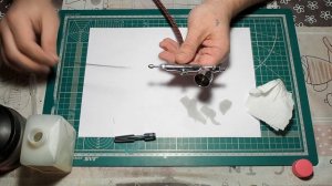 Аэрограф для моделизма #2, (как красить аэрографом, разбавление красок для аэрографа, чистка, уход)