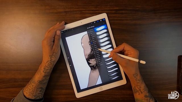 HOW TO DESIGN SHIVA TATTOO SLEEVE | PROCESS TUTORIAL | PROCREATE IPAD | N.A TATTOO STUDIO смотреть онлайн