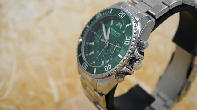 Часы мужские Megalith 8046M | Stainless Steel Band Green смотреть онлайн