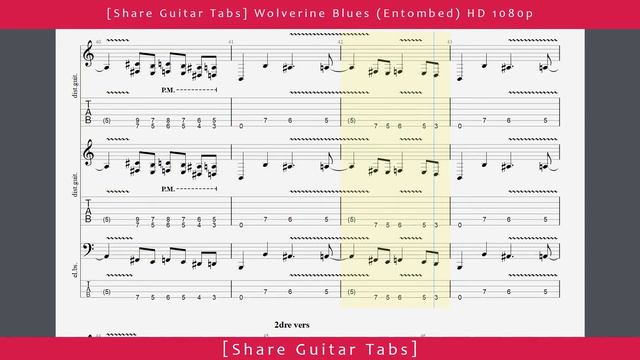 [Share Guitar Tabs] Wolverine Blues (Entombed) HD 1080p смотреть онлайн