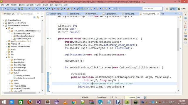 insert update delete select data in sqlite android смотреть онлайн