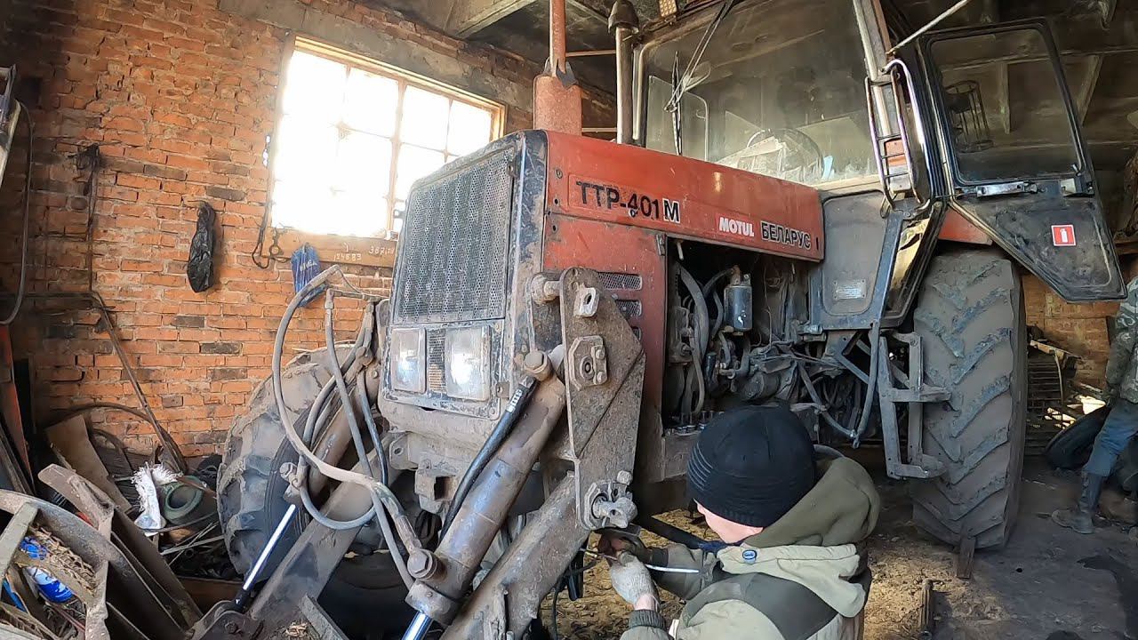 Замена вала балочного моста МТЗ 82 (ТТР 401М) смотреть онлайн