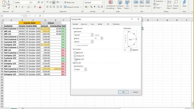 MS Excel tutorial covering cell formatting - merging, shrink to fit, clear content. смотреть онлайн