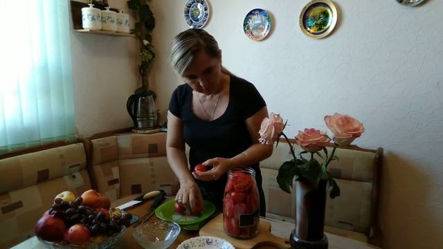 Вкуснейшие помидоры на зиму и способ стерилизовать банку без кипячения!Лучший рецепт маринада! смотреть онлайн