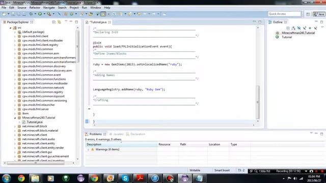 Minecraft Forge Mod Tutorial Ep1 Java and first Item смотреть онлайн