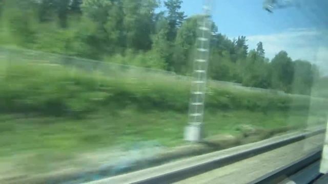 Станция Вязники ГЖД. Поезд 703Н Нижний Новгород-Москва 1.08.2017 смотреть онлайн