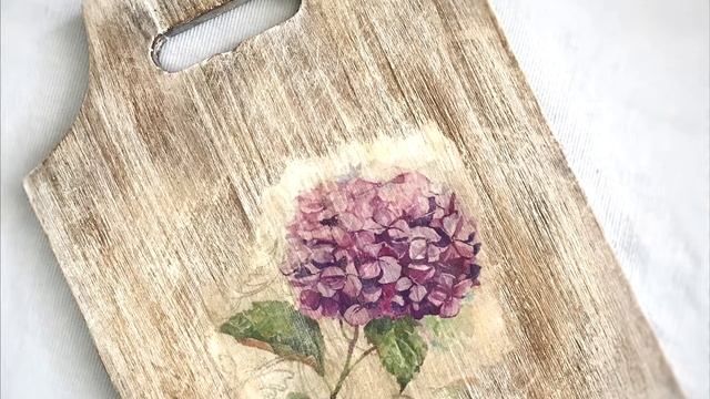 Декупаж разделочной доски/ Remaking an old cutting board смотреть онлайн