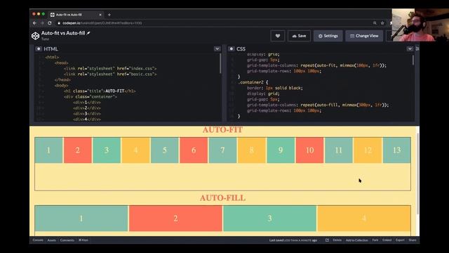 CSS-Grid Autofit vs Autofill смотреть онлайн
