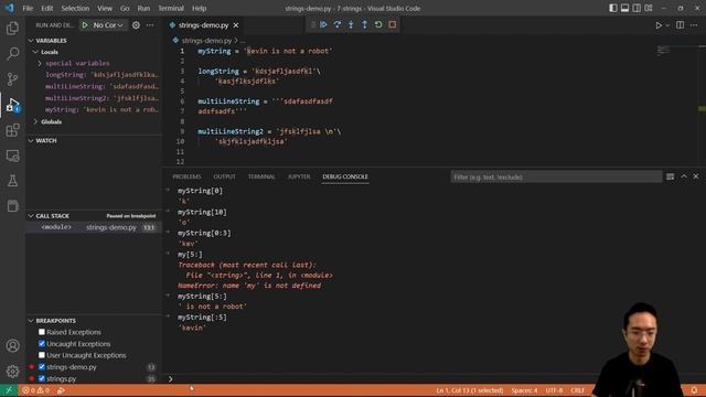 Python Strings смотреть онлайн