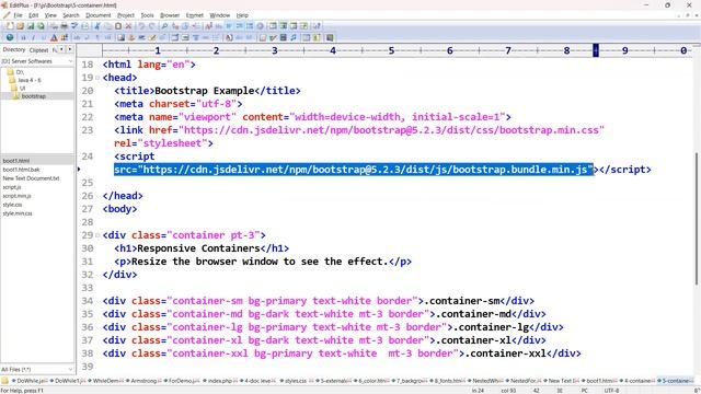 Bootstrap-Container, container-fluid class - FREE-Bootstrap tutorial in english by lokesh jammugani смотреть онлайн