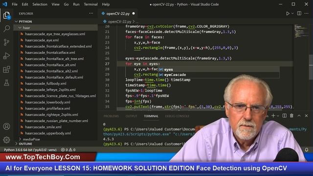 AI for Everyone LESSON 15: HOMEWORK SOLUTION EDITION Face Detection using OpenCV смотреть онлайн