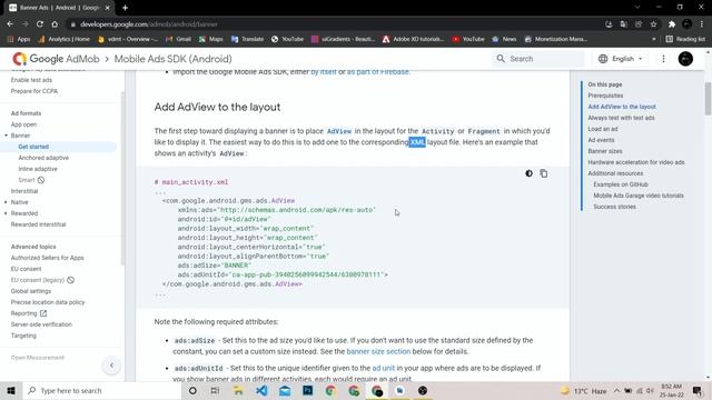 AdMob Ads | 01 Banner Ads | Android Studio | Java смотреть онлайн