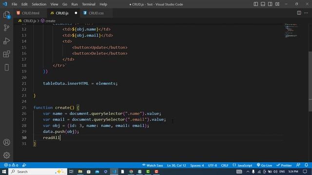 How to Do CRUD Operations in JavaScript? Perform CRUD Operation using JavaScript смотреть онлайн