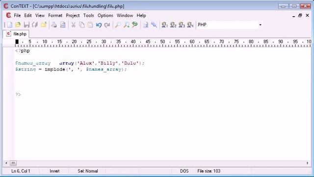 The implode Function with File Handling Example Tutorial in PHP- MYSQL by For Student Organization смотреть онлайн