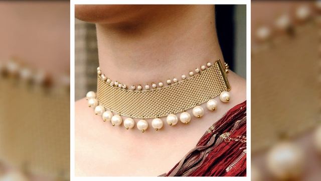 Latest Gold Pearl Chokar Necklace/ Mukta Necklace Designs 2021 | Lightweight Special Necklace | S.S смотреть онлайн