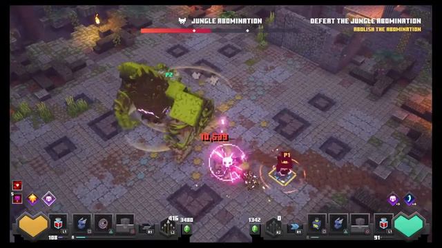 minecraft dungeon JUNGLE ABDMINATION DLC BOSS FIGHT смотреть онлайн