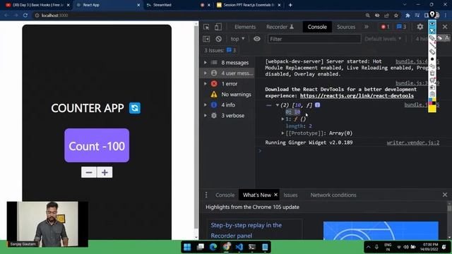 Day 3 | Basic Hooks | Free JavaScript and React.js Essentials Bootcamp ( 5 Days ) смотреть онлайн