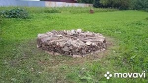 УКЛАДКА ДРОВ КОЛОДЦЕМ