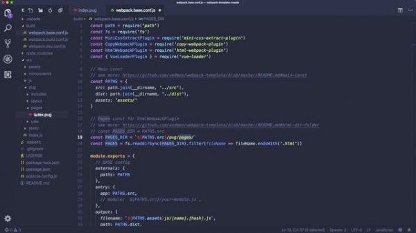 Webpack - Полная настройка шаблонизатора pug. Использование в верстке и не только!