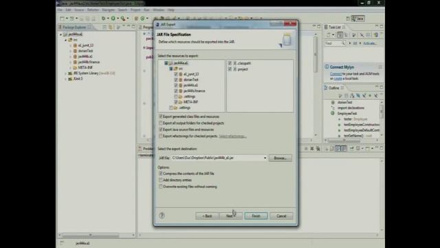 Eclipse IDE - Export Java JAR Packages смотреть онлайн