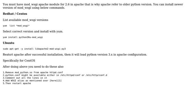 DevOps & SysAdmins: How to change my Python version on CentOS for scripts executed via apache? смотреть онлайн