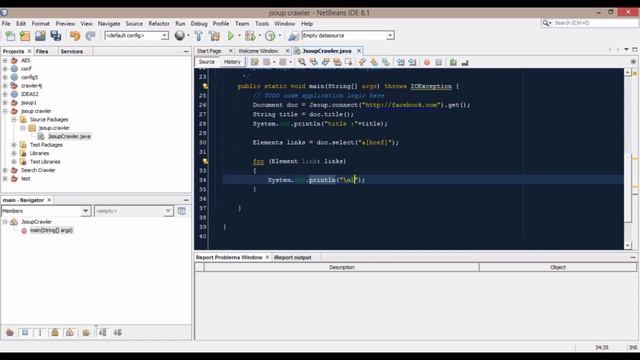 Web Crawler/Scraper in Java using Jsoup Tutorials # 3 | Extract links from website with CSS selecto смотреть онлайн
