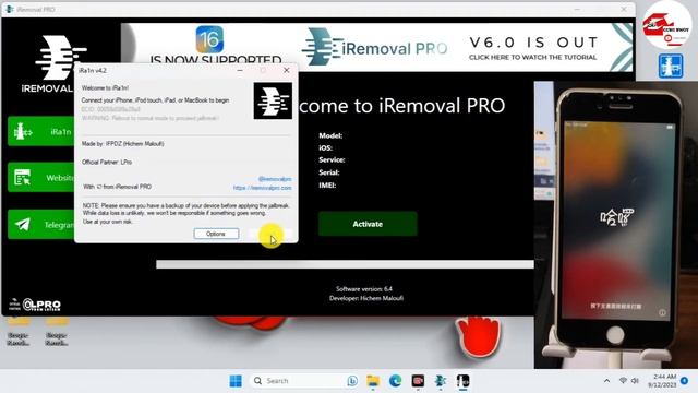 IRemoval Pro ICloud Bypass, Fix Activation Lock, Bypass Hello Screen Free Download