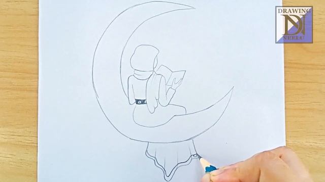 Eid Mubarak girl drawing easy | Easy pencil drawing tutorial,simple drawing | girl easy drawit смотреть онлайн